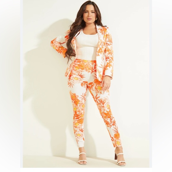 Marciano Print Pattern Skinny Pants - Size M - Picture 4 of 14